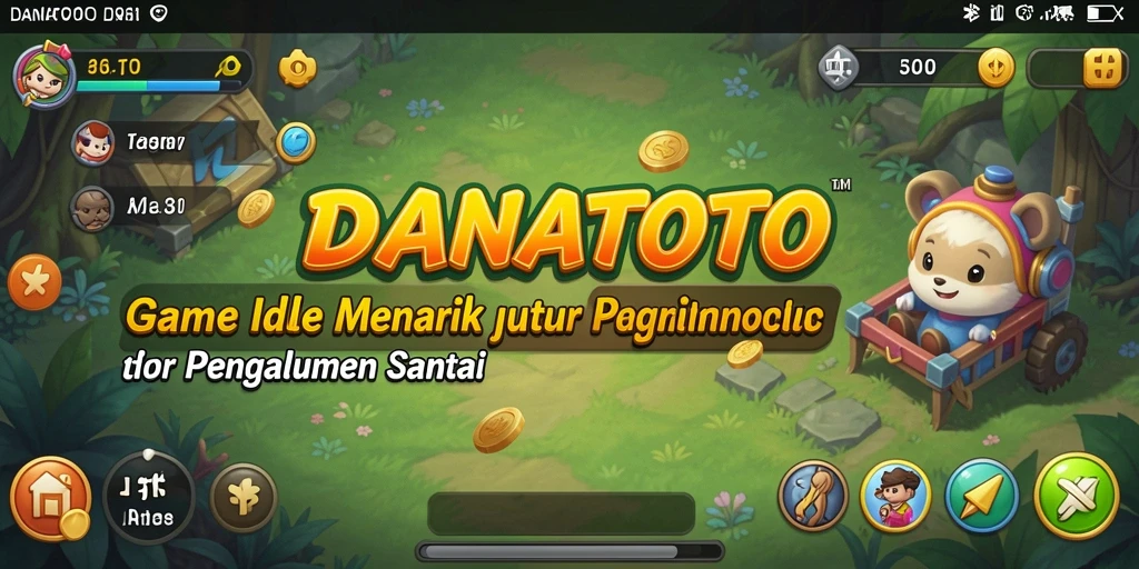 Tampilan gameplay DANATOTO yang menarik dengan elemen Idle.