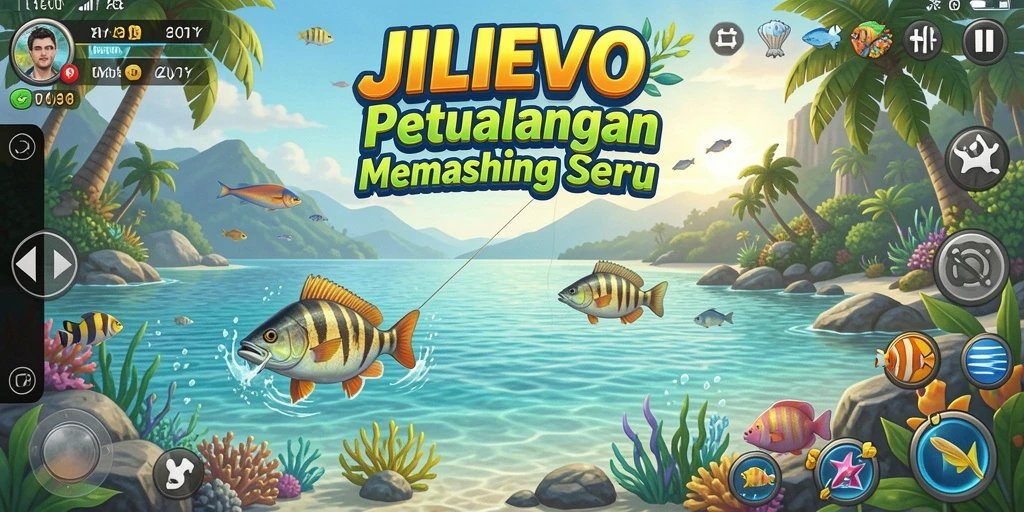 Tampilan menawan dari gameplay memancing di JILIEVO.