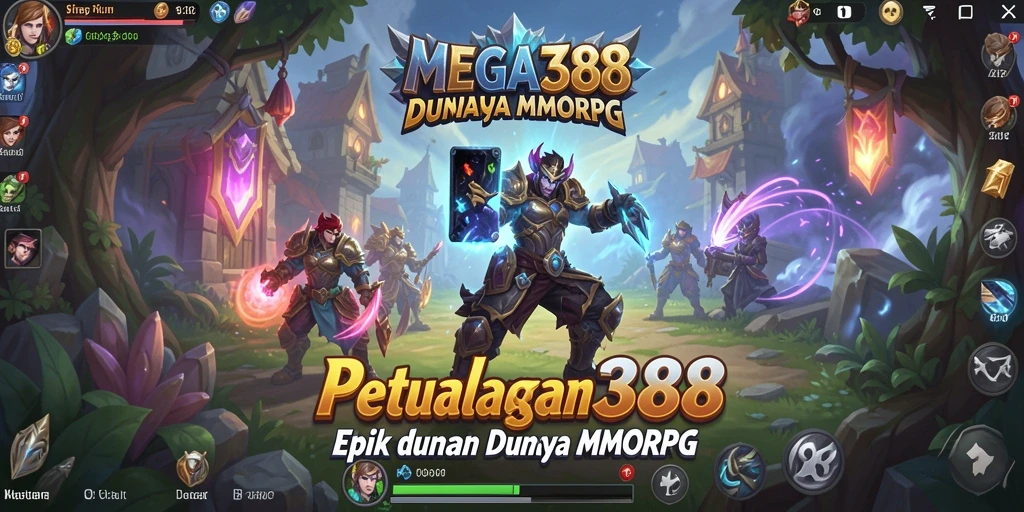 Tampilan aksi seru dalam gameplay MMORPG MEGA388.