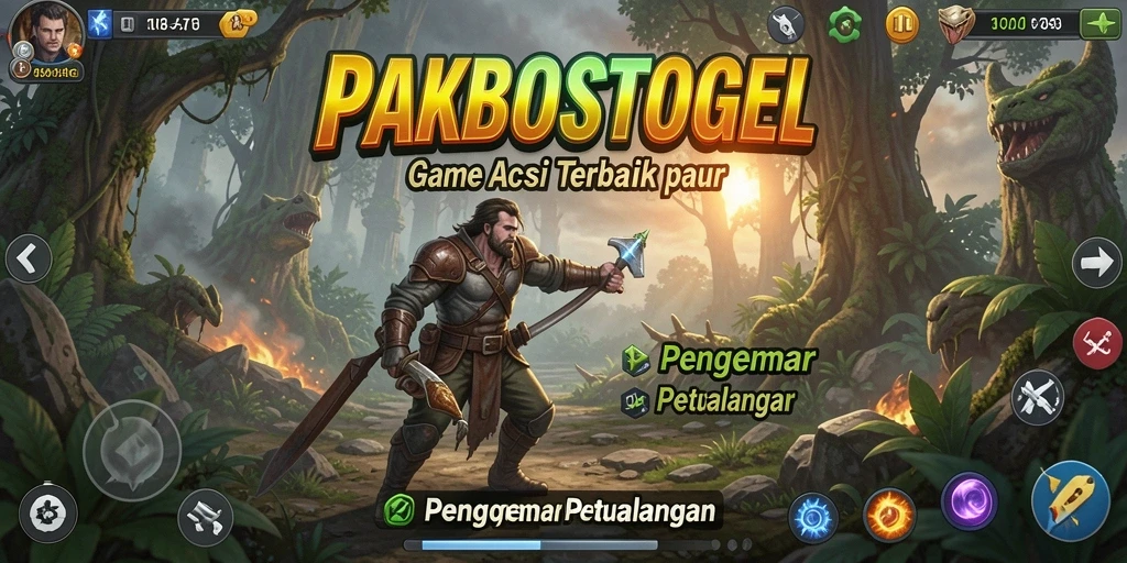 Tampilan gameplay PAKBOSTOGEL yang mendebarkan dan penuh aksi.