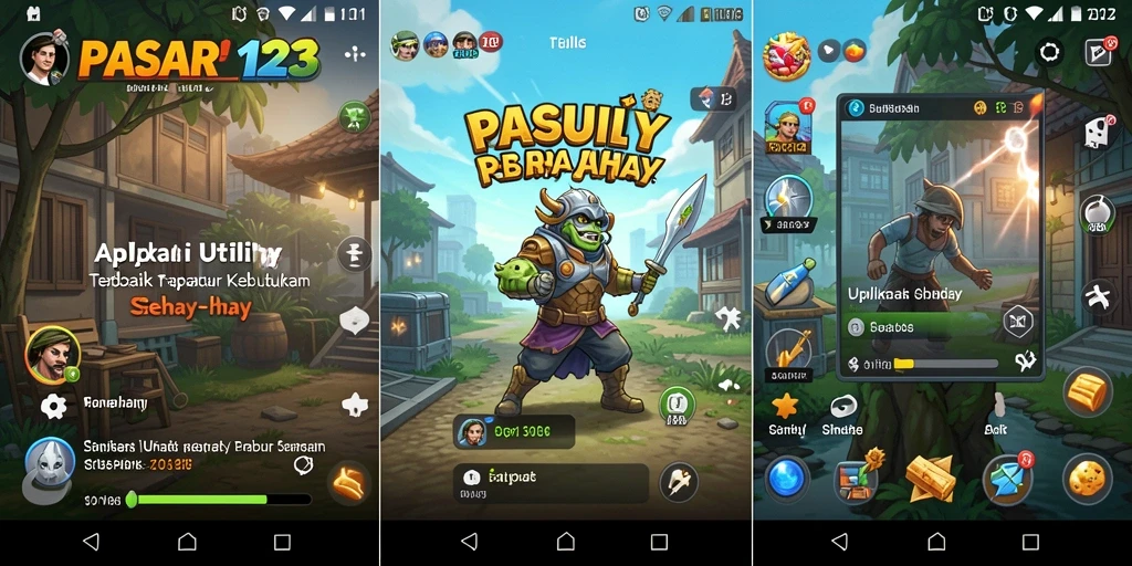 Tampilan antarmuka PASAR123 yang modern dan user-friendly.