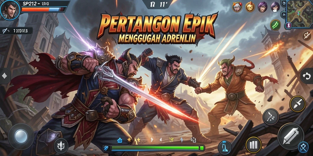 Tampilan gameplay SP212 dengan pertarungan yang dinamis dan karakter yang memukau.