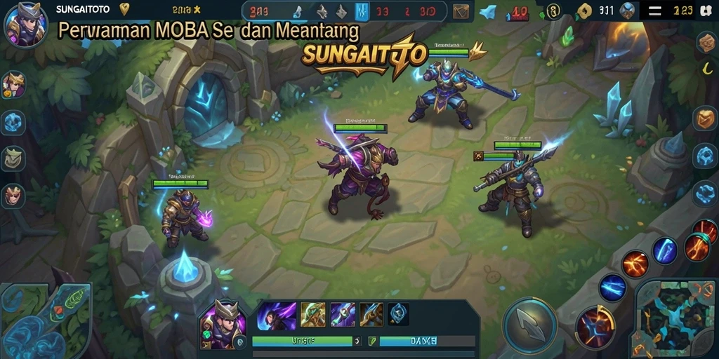 Tampilan memukau dari gameplay SUNGAITOTO di arena pertempuran.