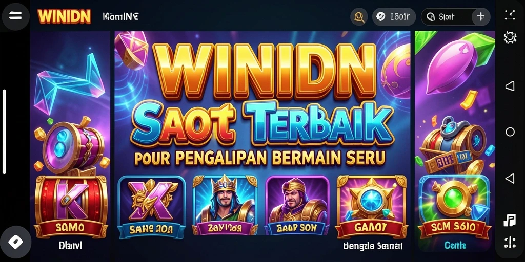 Menampilkan gameplay seru dari game Slot WINIDN.